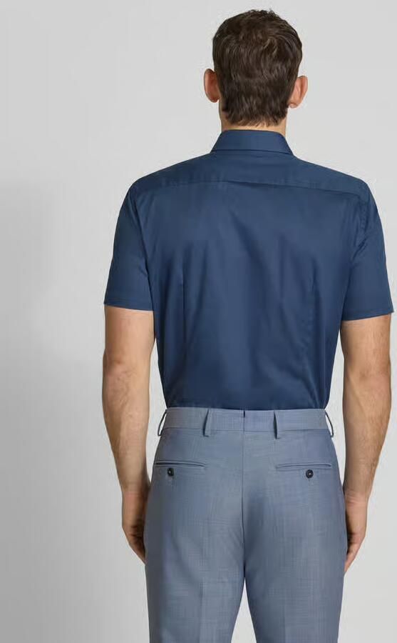Jake*s slim fit businessoverhemd van katoen met kentkraag - Foto 2