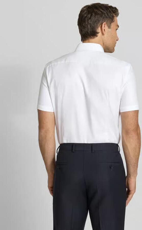 Jake*s slim fit businessoverhemd van katoen met kentkraag - Foto 3