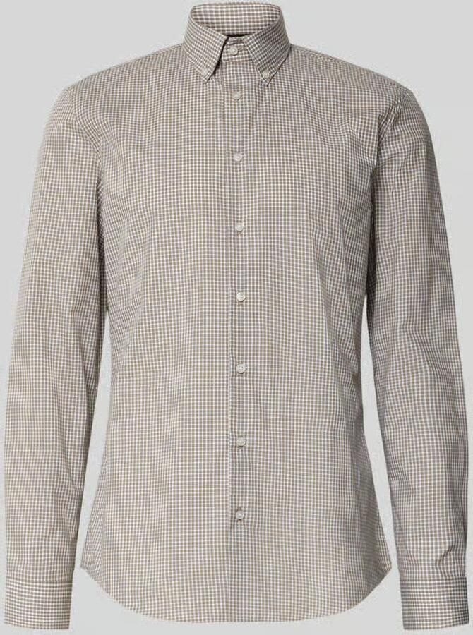 Jake*s slim fit zakelijk hemd met button-downkraag - Foto 2