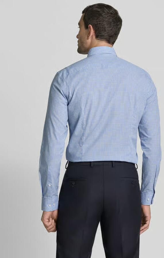 Jake*s slim fit zakelijk hemd met button-downkraag - Foto 2