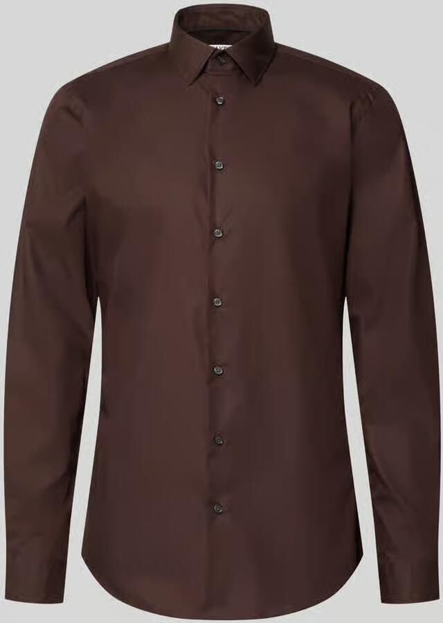 Jake*s slim fit zakelijk hemd met extra lange mouw - Foto 2