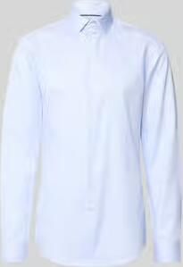 Jake*s slim fit zakelijk hemd met extra lange mouw