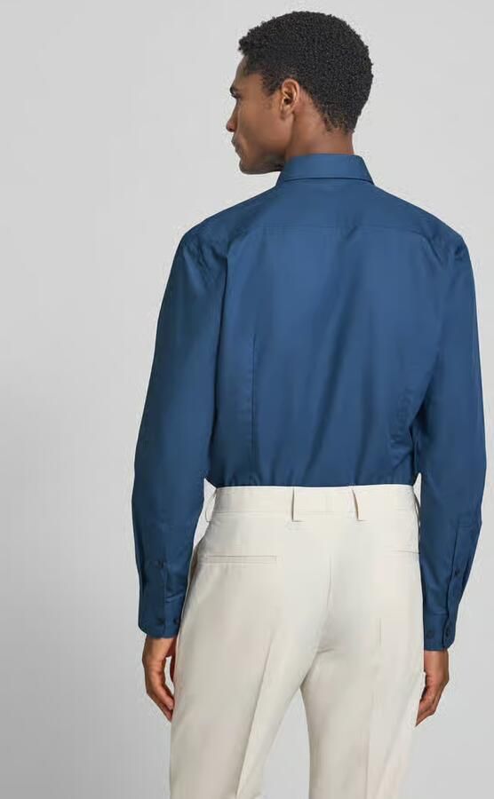 Jake*s slim fit zakelijk hemd met extra lange mouw - Foto 2