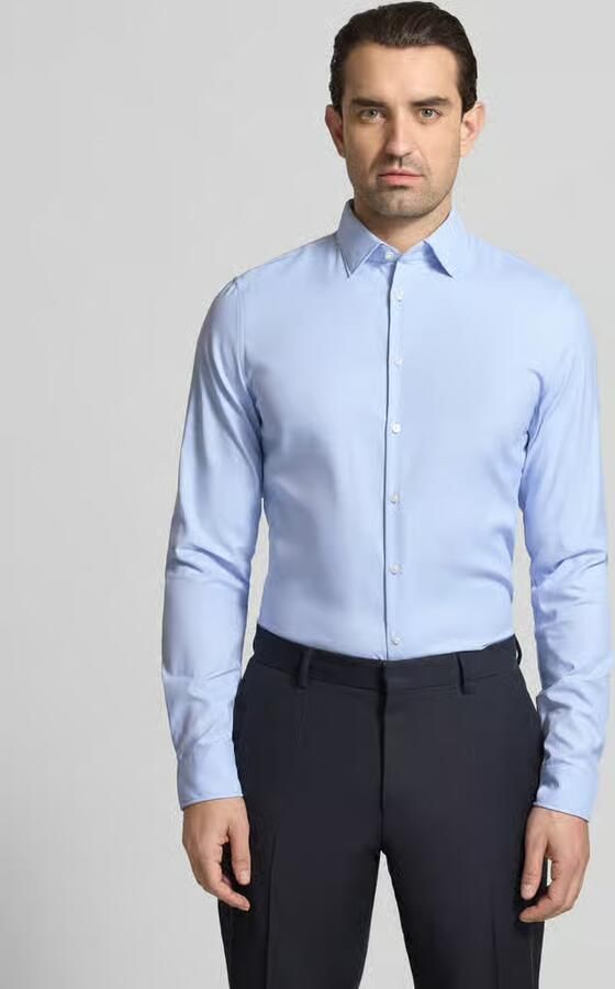 Jake*s Slim fit Zakelijk Hemd met Kentkraag en extra lange Mouwen - Foto 2