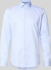 Jake*s slim fit zakelijk hemd met kentkraag