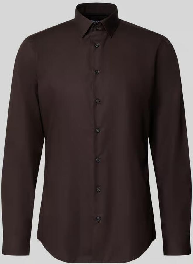 Jake*s slim fit zakelijk hemd met kentkraag - Foto 2