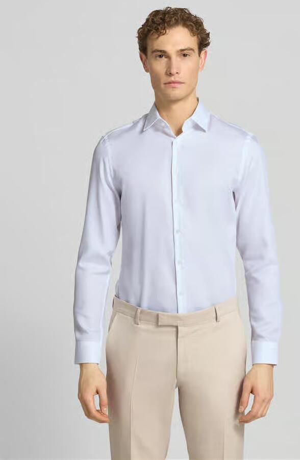 Jake*s Super slim fit zakelijk overhemd met knoopsluiting - Foto 2