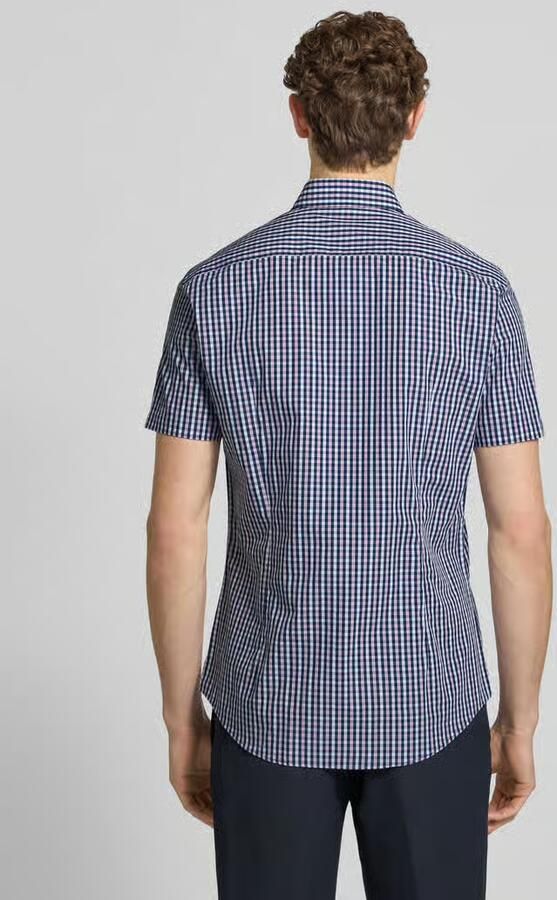 Jake*s slim fit zakelijk hemd van katoen met kentkraag - Foto 2