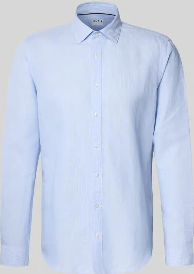 Jake*s Slim fit Zakelijk Hemd van Linnenmix - Foto 2