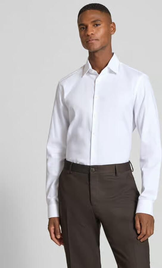 Jake*s Slim fit zakelijk hemd van puur katoen - Foto 2