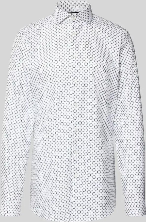 Jake*s Slim fit zakelijk overhemd met extra lange mouwen