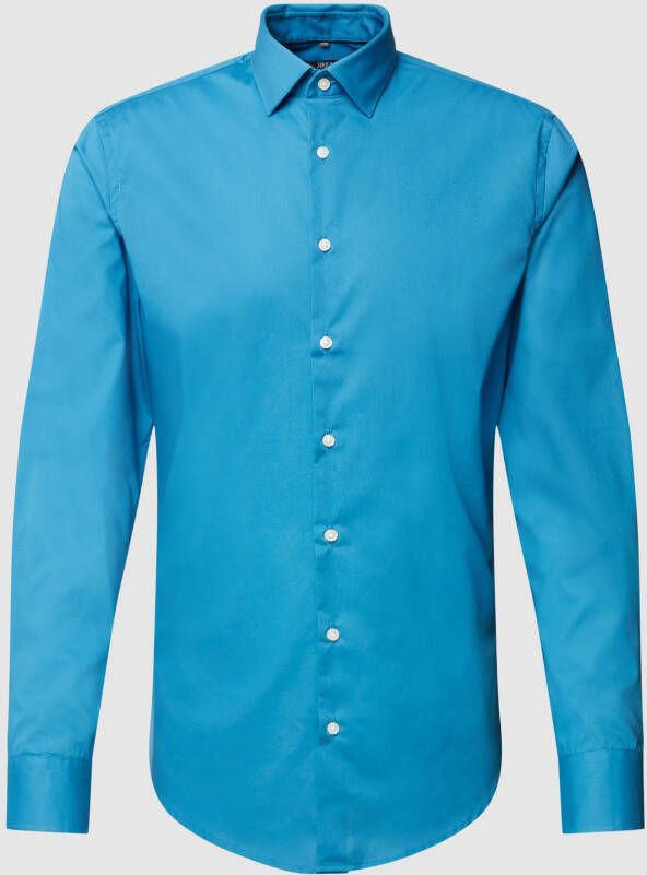 Jake*s Slim fit zakelijk overhemd met haaikraag