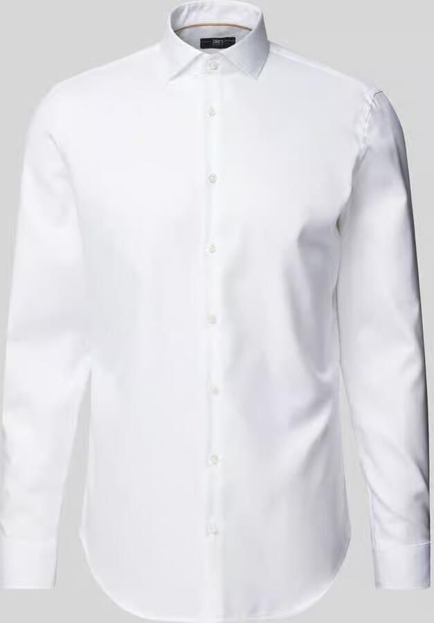 Jake*s Slim fit zakelijk overhemd van premium kwaliteit