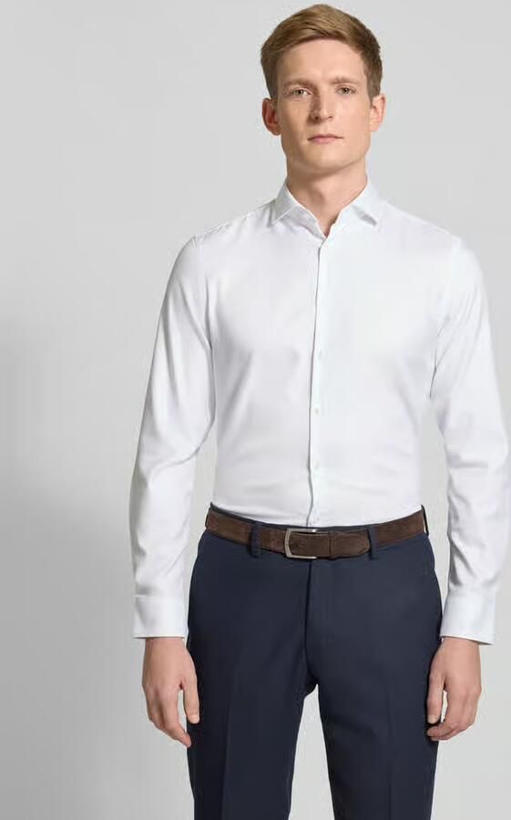 Jake*s Slim fit zakelijk overhemd van premium kwaliteit - Foto 3