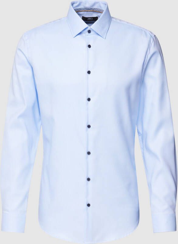 Jake*s Slim fit zakelijk overhemd met kentkraag