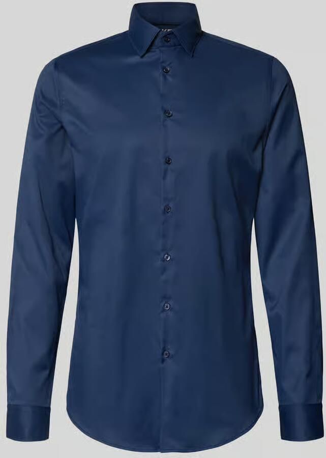 Jake*s Slim fit zakelijk overhemd met kentkraag en extra lange mouwen - Foto 2