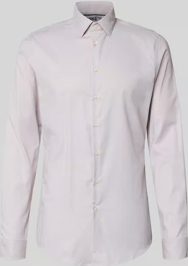 Jake*s Slim fit zakelijk overhemd met kentkraag en extra lange mouwen - Foto 2