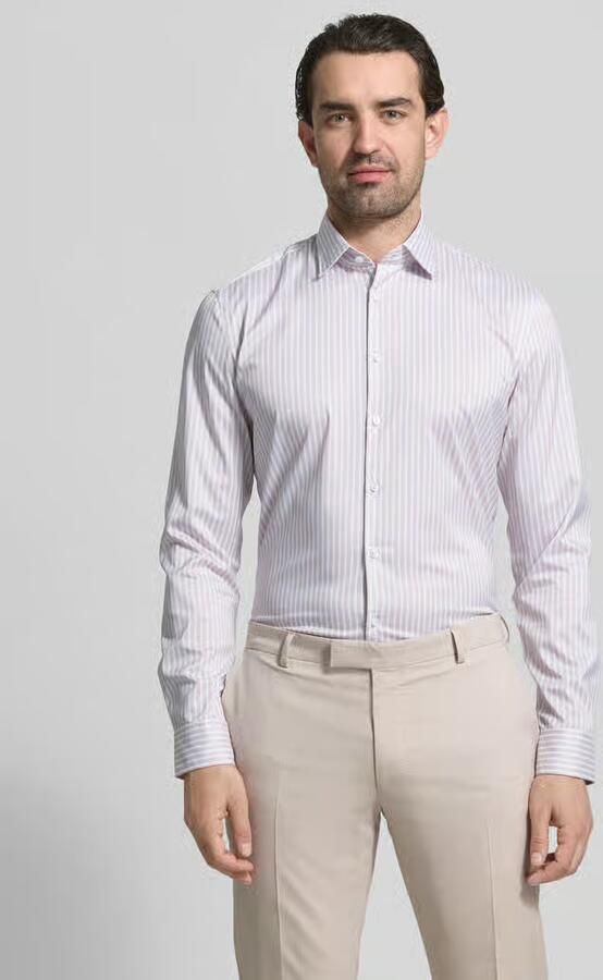 Jake*s Slim fit zakelijk overhemd met Kentkraag - Foto 3