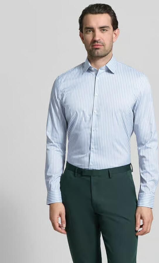 Jake*s Slim fit zakelijk overhemd met Kentkraag - Foto 3