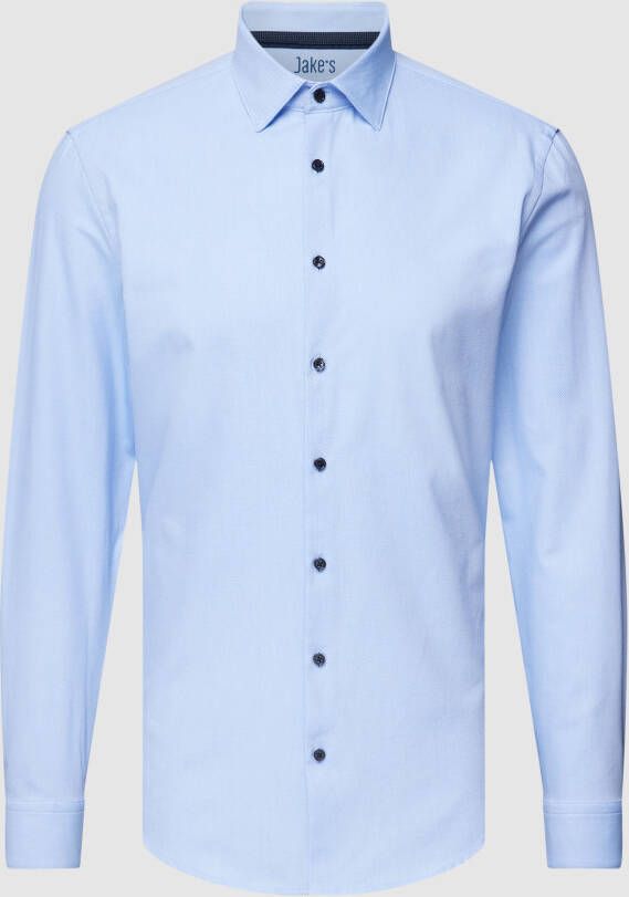 Jake*s Slim fit zakelijk overhemd met new-kentkraag