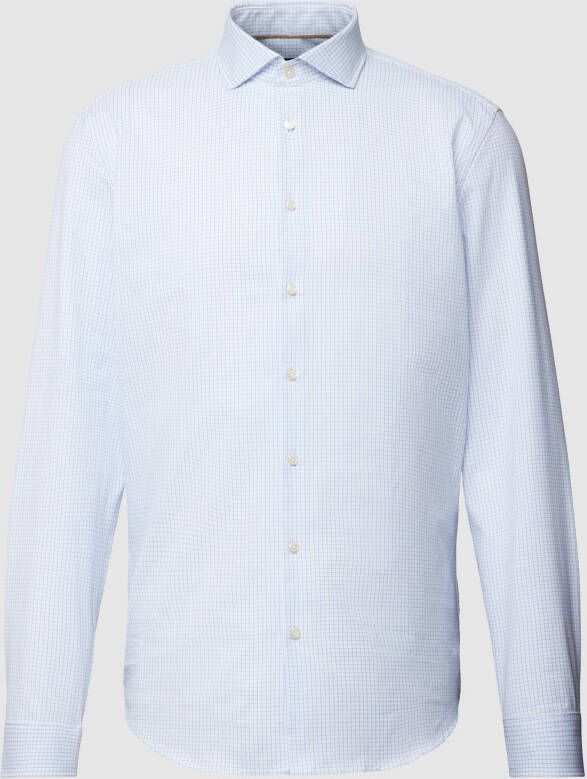 Jake*s Slim fit zakelijk overhemd met ruitjesmotief