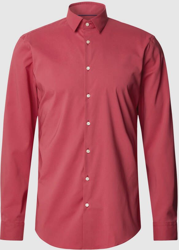 Jake*s Slim fit zakelijk overhemd met stretch