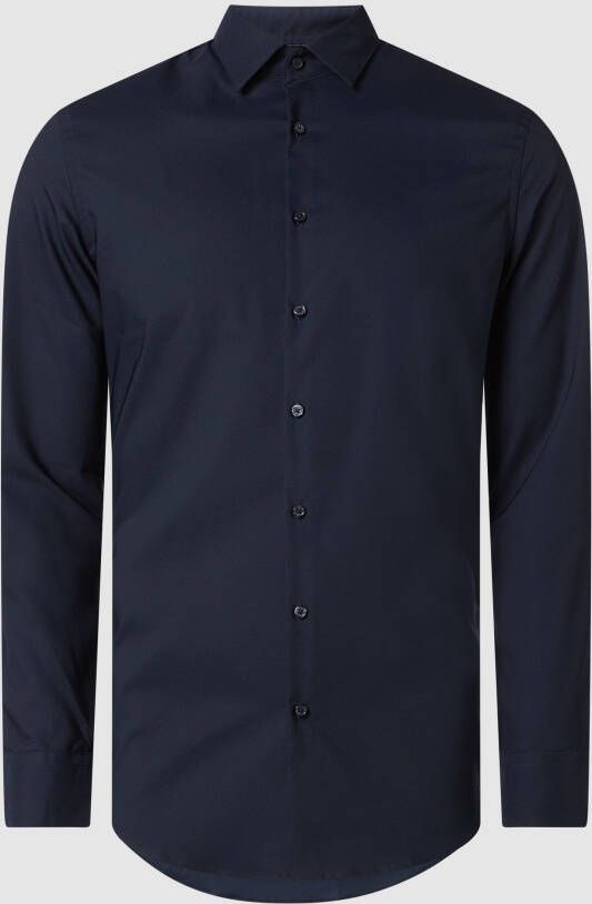 Jake*s Slim fit zakelijk overhemd met stretch