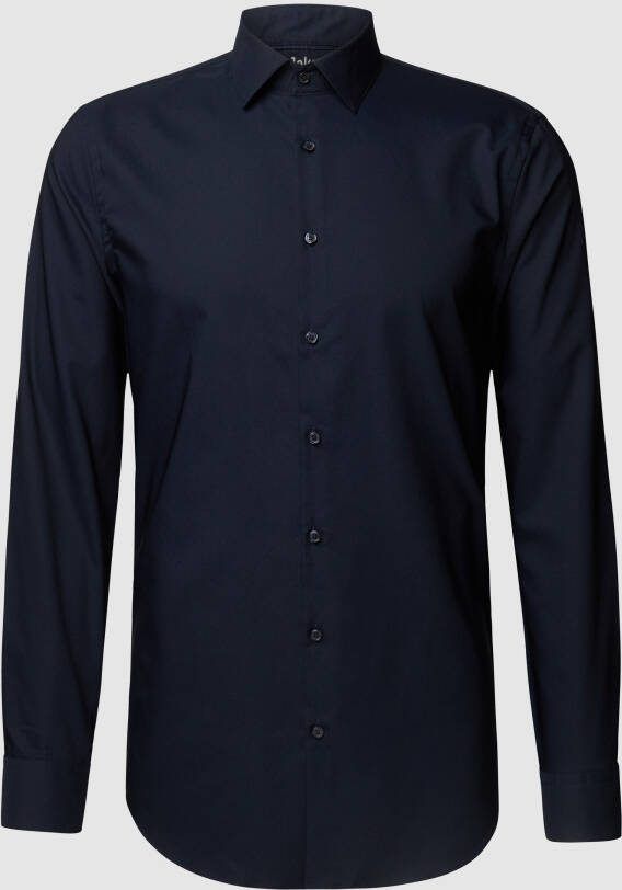 Jake*s Slim fit zakelijk overhemd met stretch - Foto 3