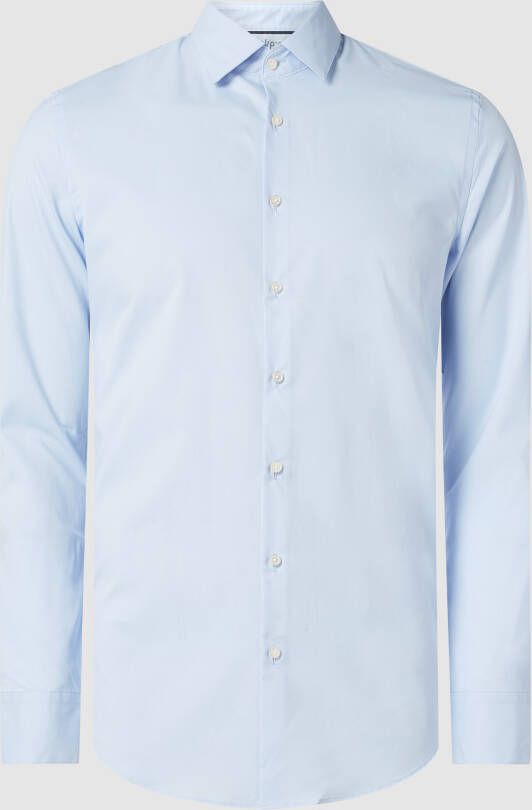 Jake*s Slim fit zakelijk overhemd met stretch