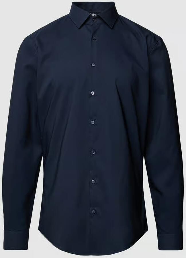 Jake*s Slim Fit business-overhemd met Kentkraag - Foto 2