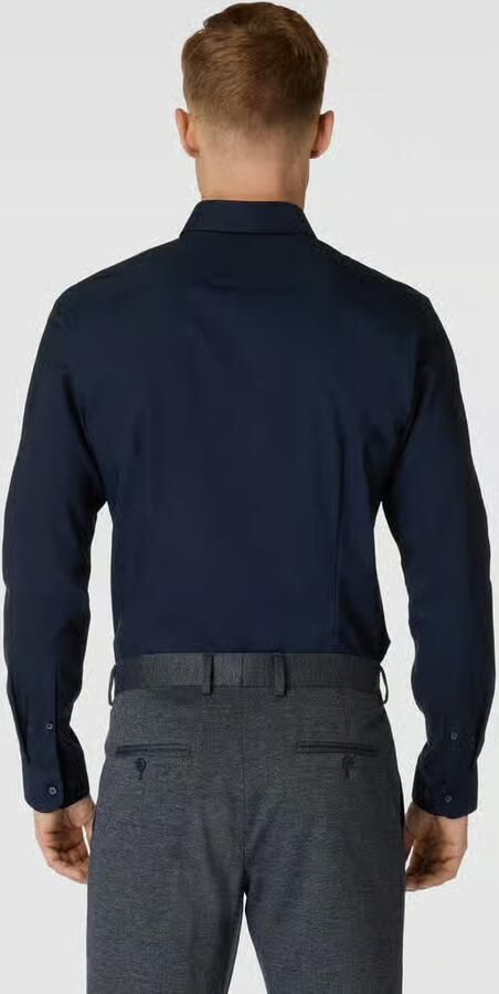 Jake*s Slim Fit business-overhemd met Kentkraag - Foto 4