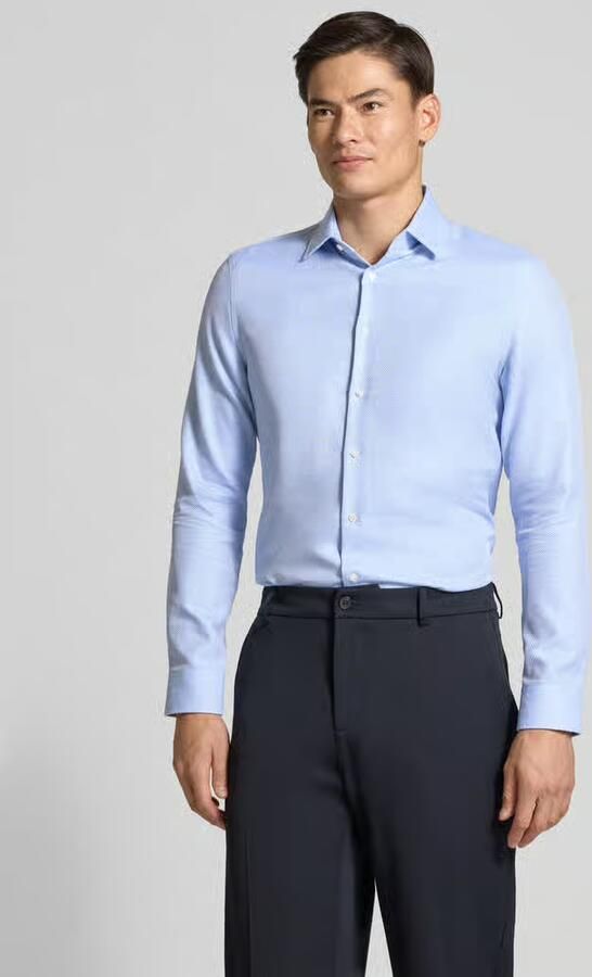 Jake*s Slim fit zakelijk overhemd met structuurlook - Foto 4
