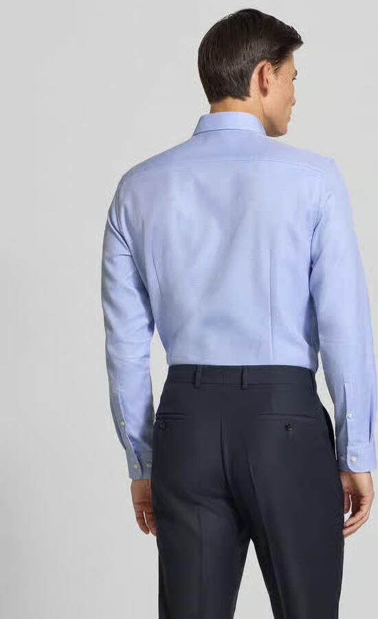 Jake*s Slim fit zakelijk overhemd met structuurlook - Foto 3