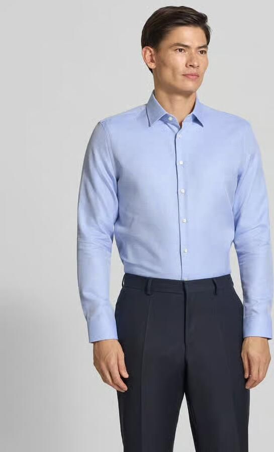 Jake*s Slim fit zakelijk overhemd met structuurlook - Foto 5