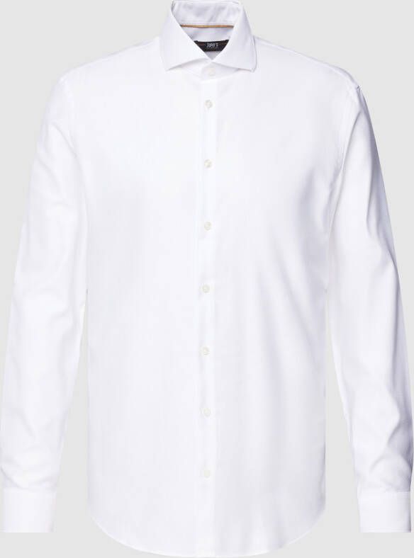 Jake*s Slim fit zakelijk overhemd met structuurmotief