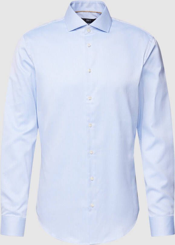 Jake*s Slim fit zakelijk overhemd met structuurmotief
