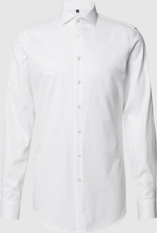 Jake*s Slim fit zakelijk overhemd van premium kwaliteit