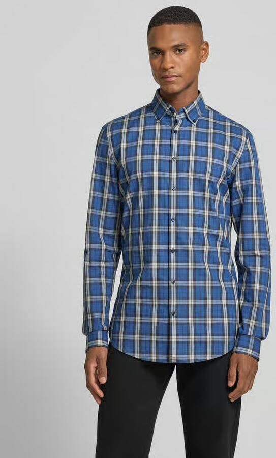 Jake*s Slim fit zakelijk overhemd van katoen - Foto 2
