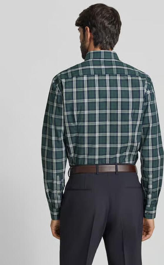 Jake*s Slim fit zakelijk overhemd van katoen