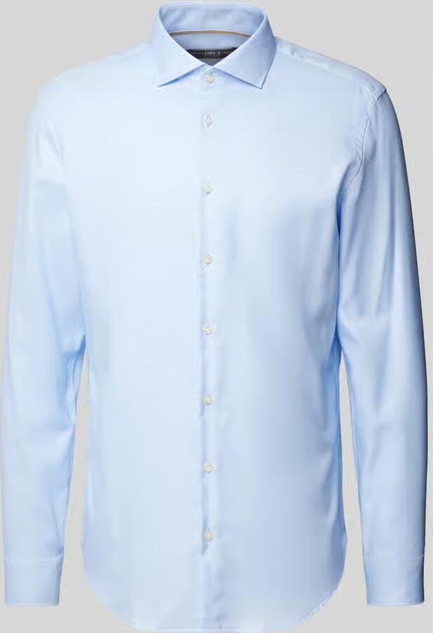 Jake*s Slim fit zakelijk overhemd van premium kwaliteit