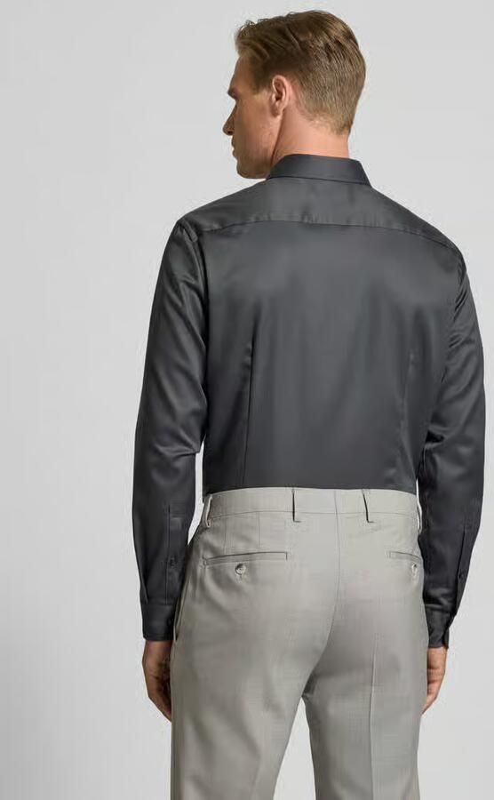 Jake*s Slim fit zakelijk overhemd van premium kwaliteit