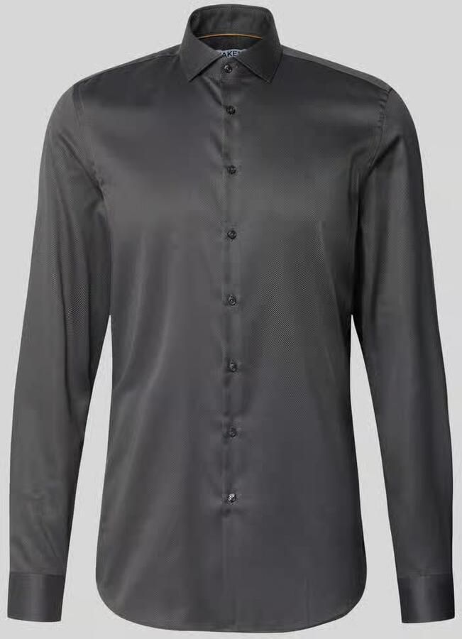 Jake*s Slim fit zakelijk overhemd van premium kwaliteit met extra lange mouwen