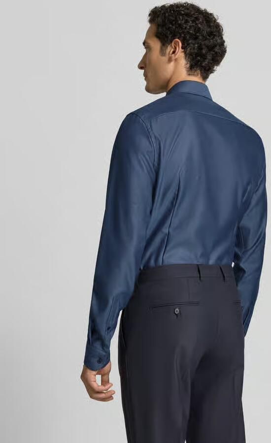 Jake*s Slim fit zakelijk overhemd van premium kwaliteit met extra lange mouwen - Foto 4
