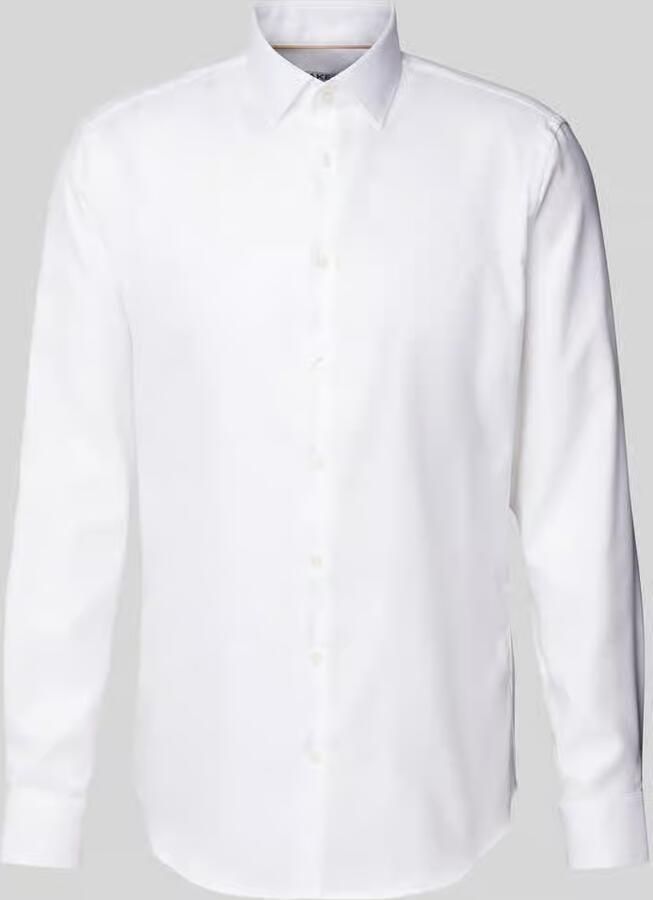 Jake*s Slim fit zakelijk overhemd van premium kwaliteit met kentkraag - Foto 2