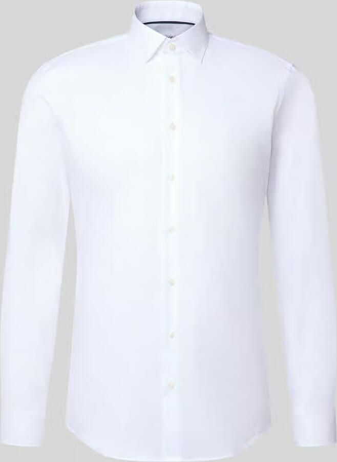 Jake*s Slim fit zakelijk overhemd van puur katoen