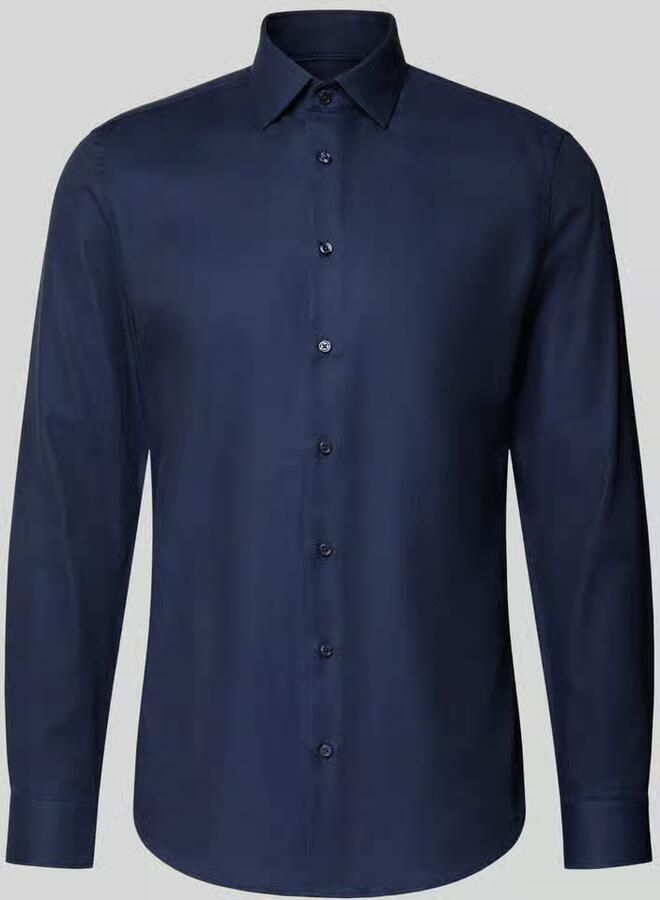 Jake*s Slim fit zakelijk overhemd van puur katoen