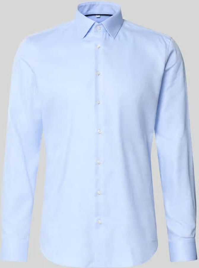 Jake*s Slim fit zakelijk overhemd van puur katoen