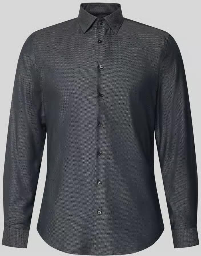 Jake*s Slim fit zakelijk overhemd van puur katoen