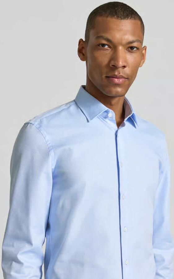 Jake*s Super slim fit zakelijk hemd met kentkraag