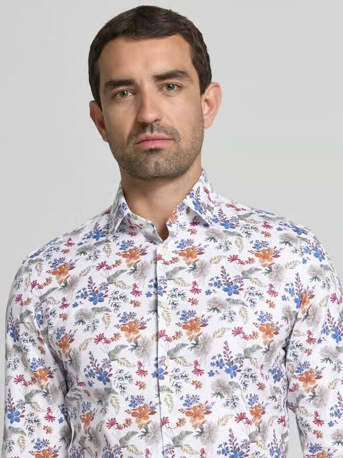 Jake*s Super slim fit zakelijk hemd met kentkraag